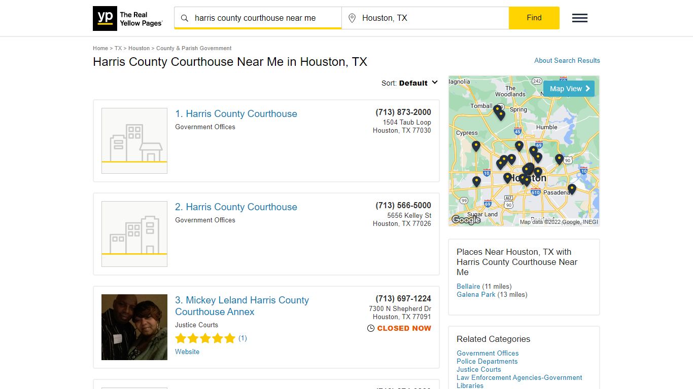 Harris County Courthouse Near Me in Houston, TX - Yellow Pages